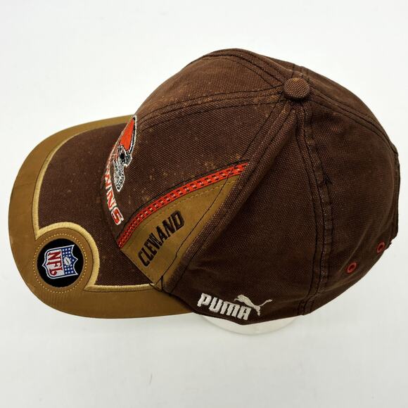 Vtg Cleveland Browns Proline Baseball Hat Mens OSFA Strapback NFL Authentic Puma - Picture 5 of 11